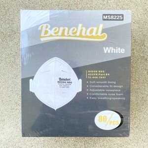 SEALED 80 Pack NIOSH Approved MS8225 N95 White Particulate Respirator Masks NEW